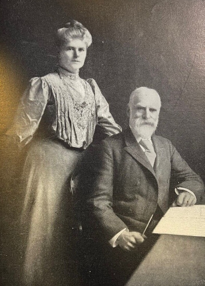 1907 Vintage Magazine Illustration Mr. & Mrs. James Bryce