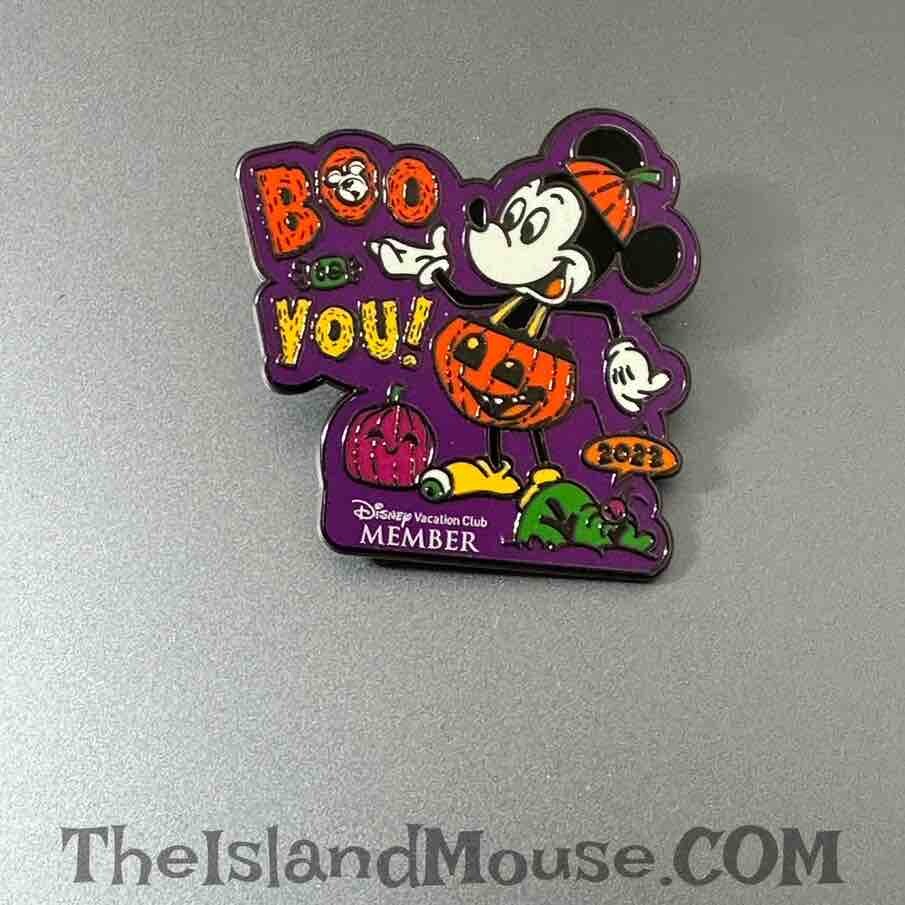 Disney Vacation Club WDW Boo You! Mickey Happy Halloween 2022 Pin (U8:151256)