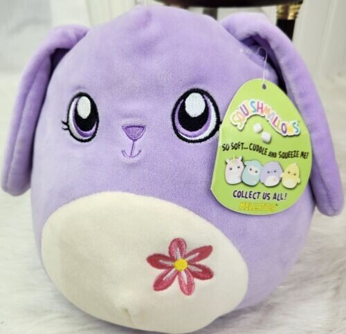 Squishmallow Bubbles the Bunny Easter Kellytoy Plush 8