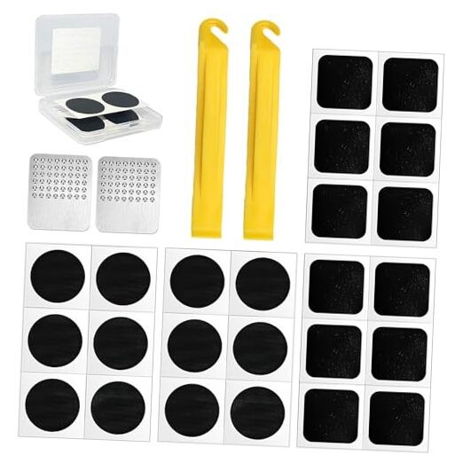 28 Pcs Bike Tire Repair Kit, Bicycle Inner Tube Bike Patch Kit with 24 Pcs