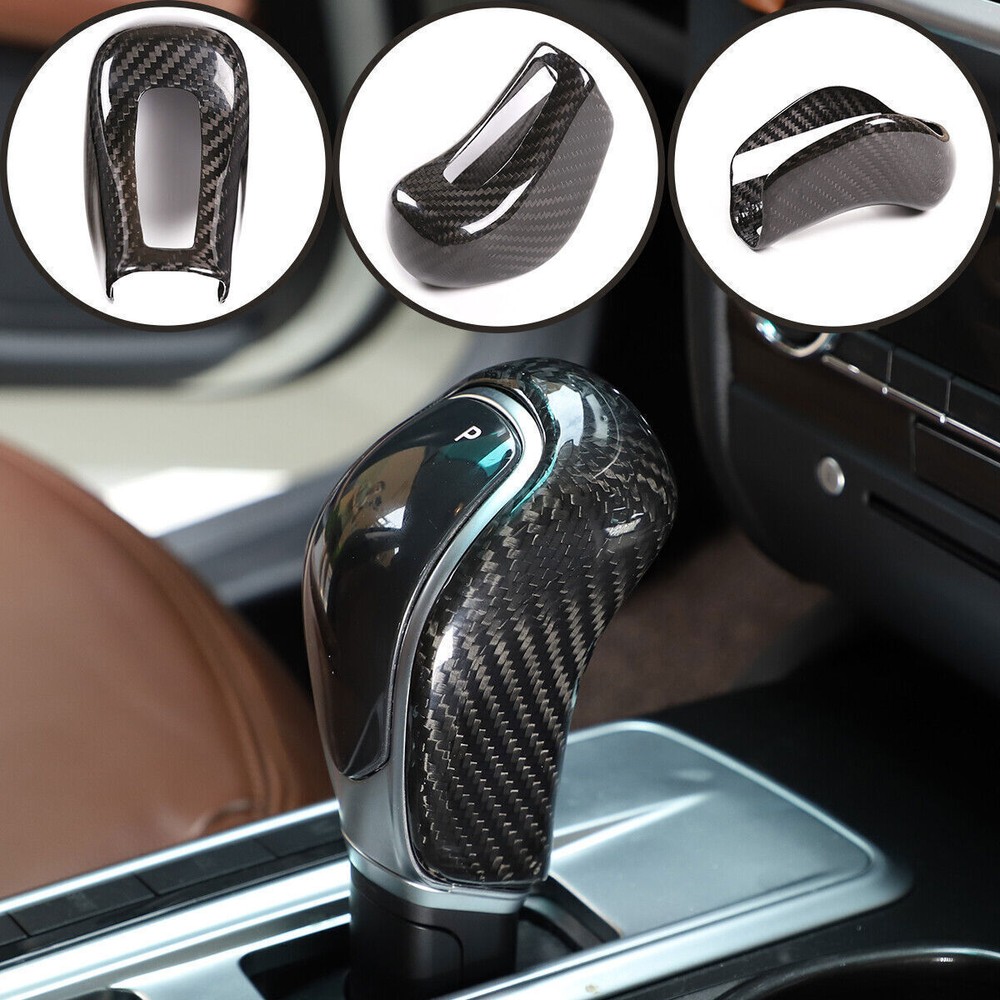 Carbon Fiber Gear Shift Knob Cover for Maserati Ghibli 2013-2018