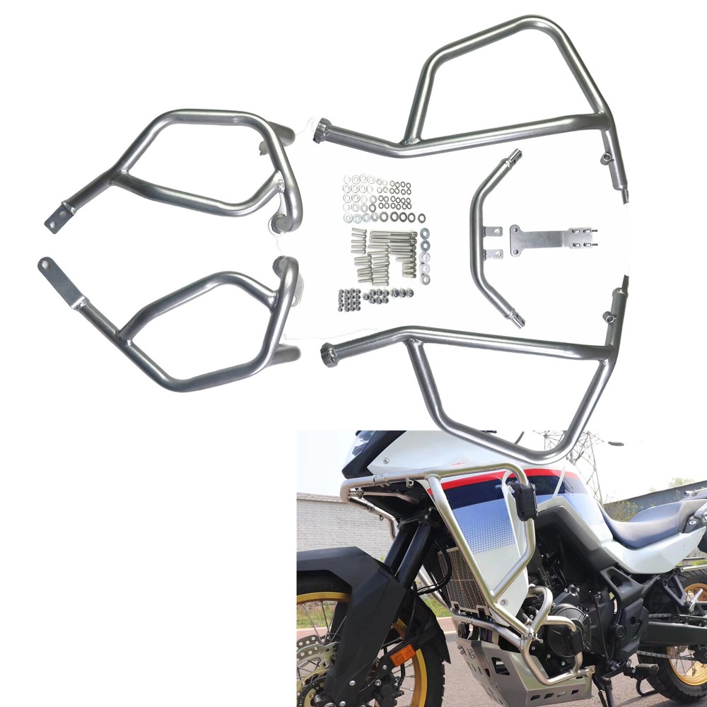 Motorcycle Engine Crash Bar Protector For Honda XL750 2023-2024 Silver 1SET New
