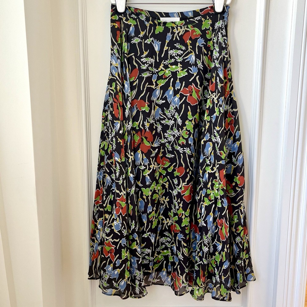 Anthropologie Denise Floral A-Line Maxi Floral Boho Skirt Women’s Size 10