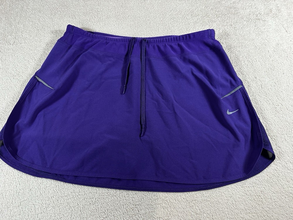 Women's Nike Dri Fit M Purple Tennis Skirt Squarts