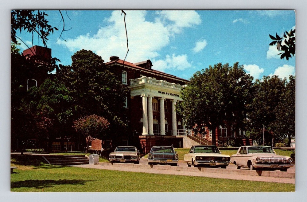 Temple TX-Texas, Santa Fe Hospital, Antique Vintage Souvenir Postcard
