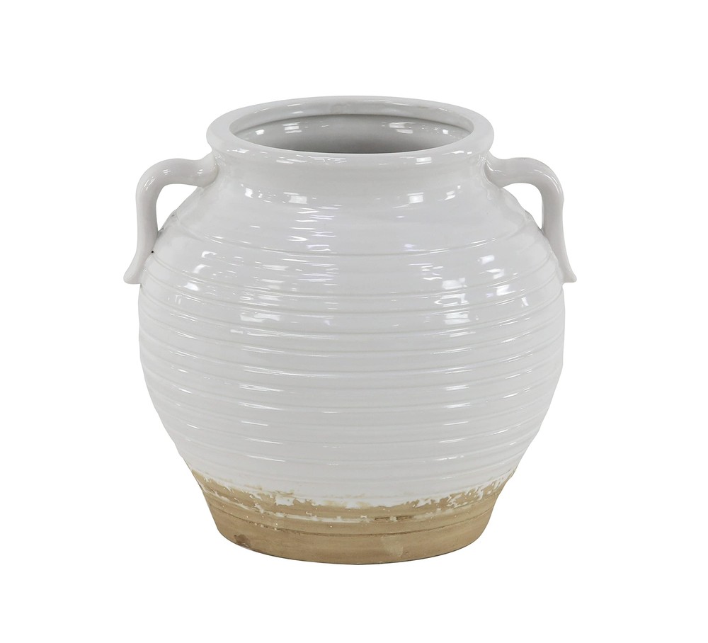 Ceramic Indoor Outdoor Planter Small Planter Pot with Handles, Planter 9