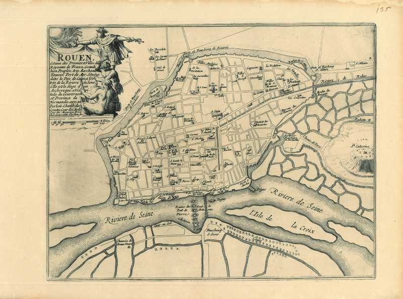 City map of Rouen