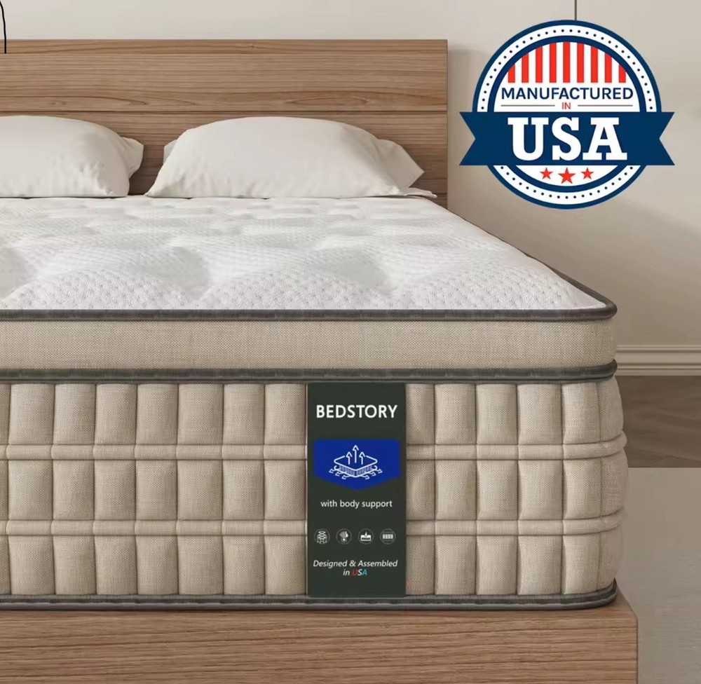 Bed story 12 Inch Full/king Hybrid Gel Memory Foam Mattress Queen Size