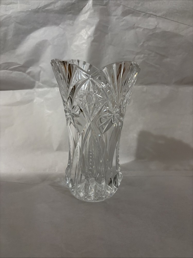 Cristal D’Arques - Durand Vincennes Cut Crystal Flower Style Vase Made In France
