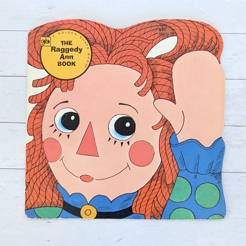 Vintage 1980 A Golden Shape Book The Raggedy Ann Book Andy