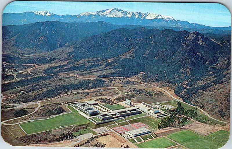 Postcard AERIAL VIEW SCENE Colorado Springs Colorado CO m/09 AM8716
