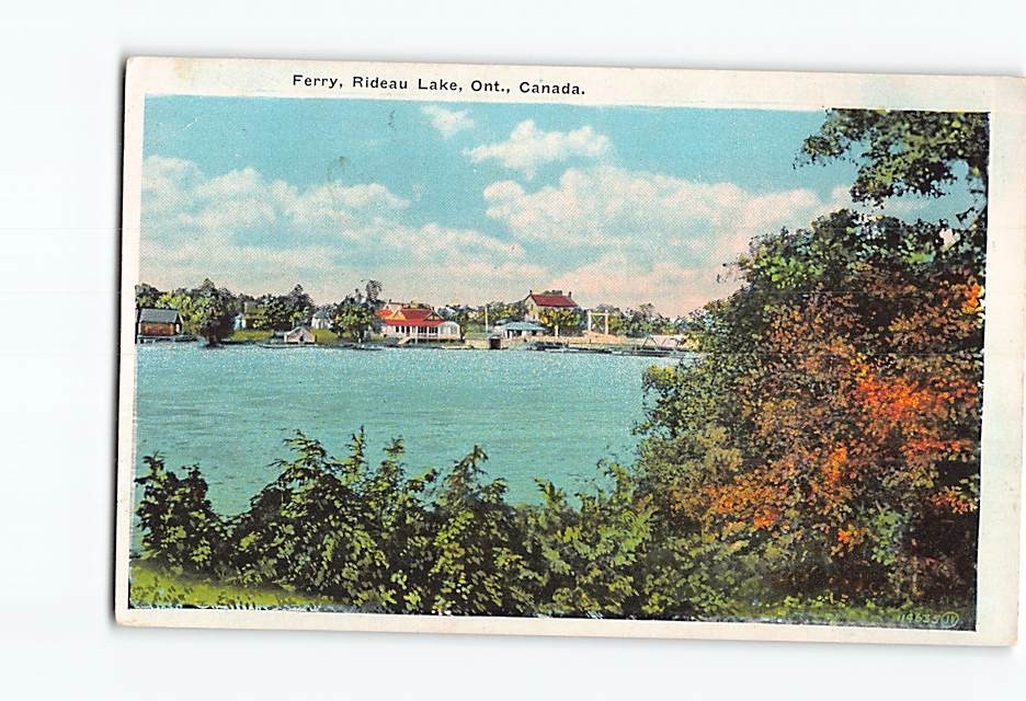 Postcard Ferry Rideau Lake Ontario Canada