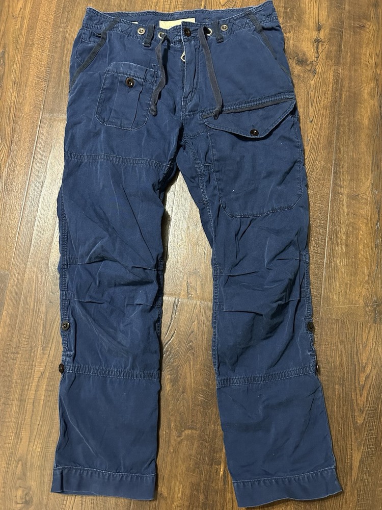 Polo Ralph Lauren Bleeker Mens Utility Loose Fit Pants Black Size 31X30
