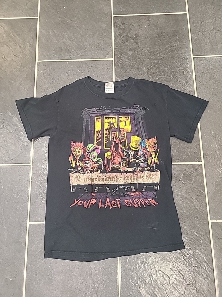 Vtg Insane Clown Posse ICP Your Last Supper Double Sided Graphic Shirt Size Smal
