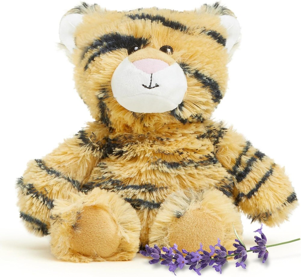 Warmies: TIGER JR. NEW Cozy Plush Heatable Lavender Scented Stuffed Animal