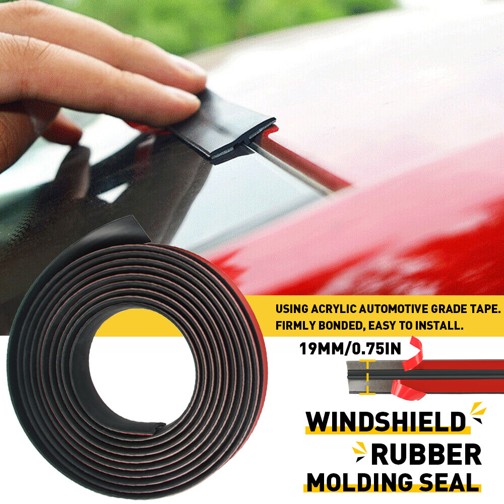 13F/4M Windshield Rubber Molding Seal Trim T-Shape For Windscreen and Sunroof