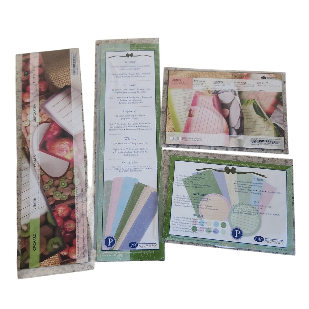 Creative Memories Scrapbooking Crafting Bundle Journaling Boxes and  Strips