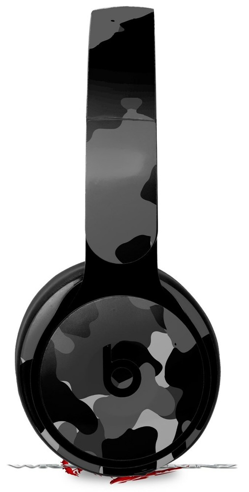 Skin for Beats Solo Pro WraptorCamo Old School Camouflage Camo Black