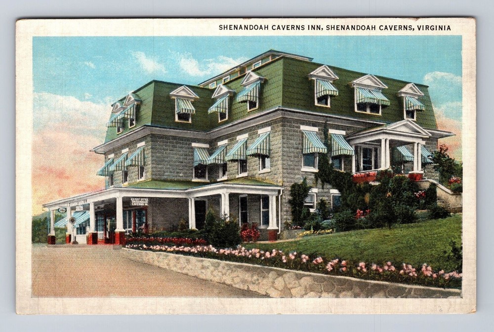 Shenandoah Caverns VA-Virginia, Caverns Inn, Entry From Hotel, Vintage Postcard