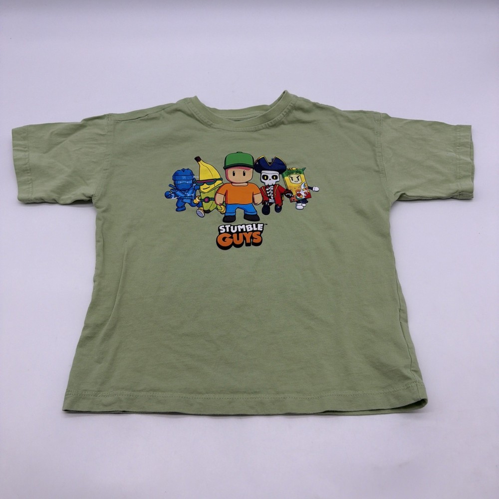Zara Stumble Guys T-shirt Youth Boys Size 7-8Y Graphic Print 100% Cotton.#43353