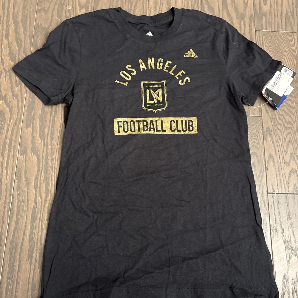 NWT Youth Large 14 adidas MLS Los Angeles Football Club LAFC Black T-Shirt Son 7