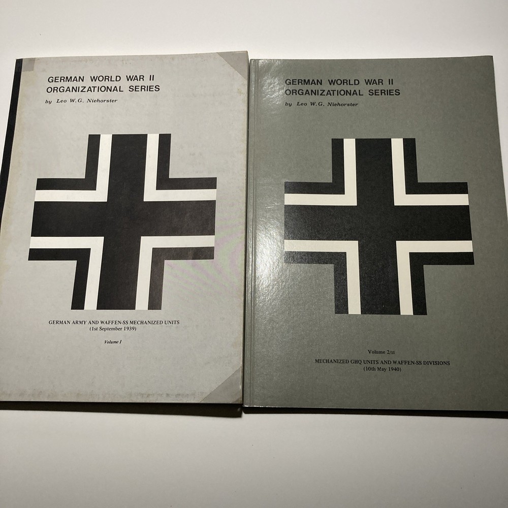 Vol 1 & 2 GERMAN WWII ORGANIZATIONAL SERIES: MECHANIZED GHQ UNITS AND WAFFEN-SS
