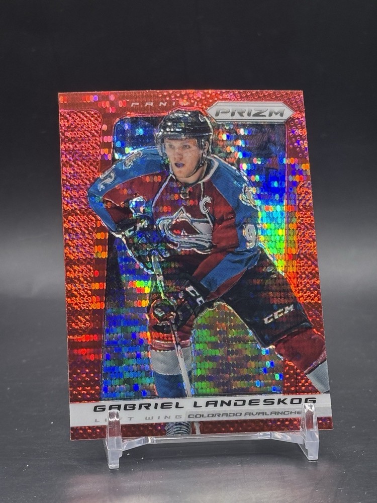 2013-14 Panini Prizm Target Red Pulsar Prizm Gabriel Landeskog #129 Colorado