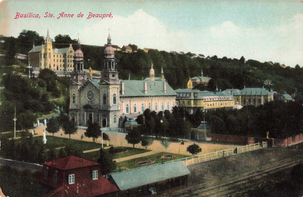 Basilica Ste. Anne de Beaupre Quebec QC Canada c1910 Postcard