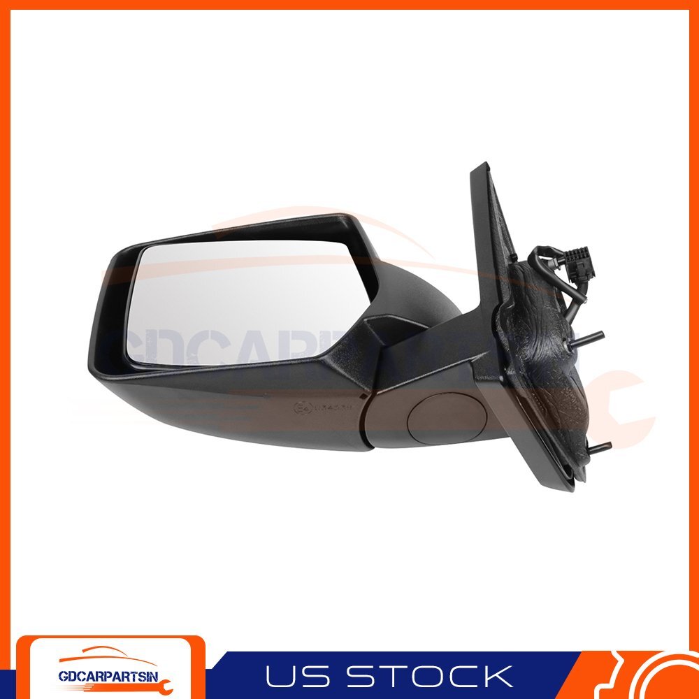 Driver Left Side For 2007-2014 Jeep Patriot Fold Black Textured Power Mirror