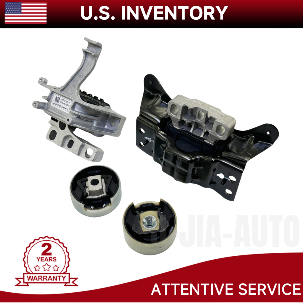 4PCS Engine Mounts & Trans Mount Set For Volkswagen Golf Jetta 5Q0199262BN