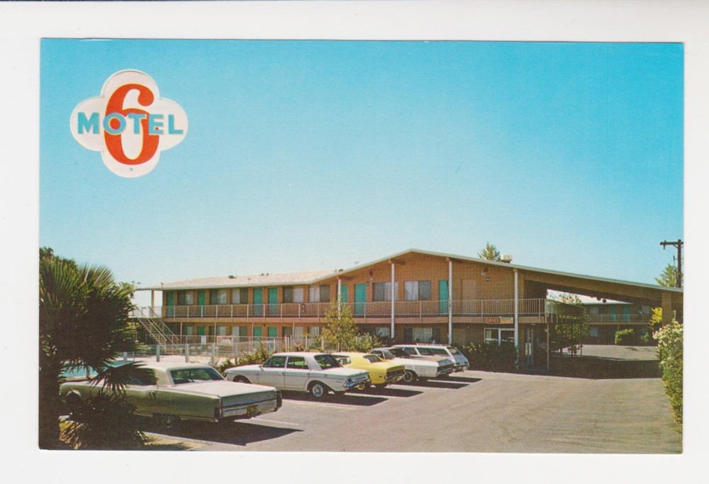MOTEL 6 of PHOENIX, ARIZONA – 5315 E. Van Buren – 1960s Postcard