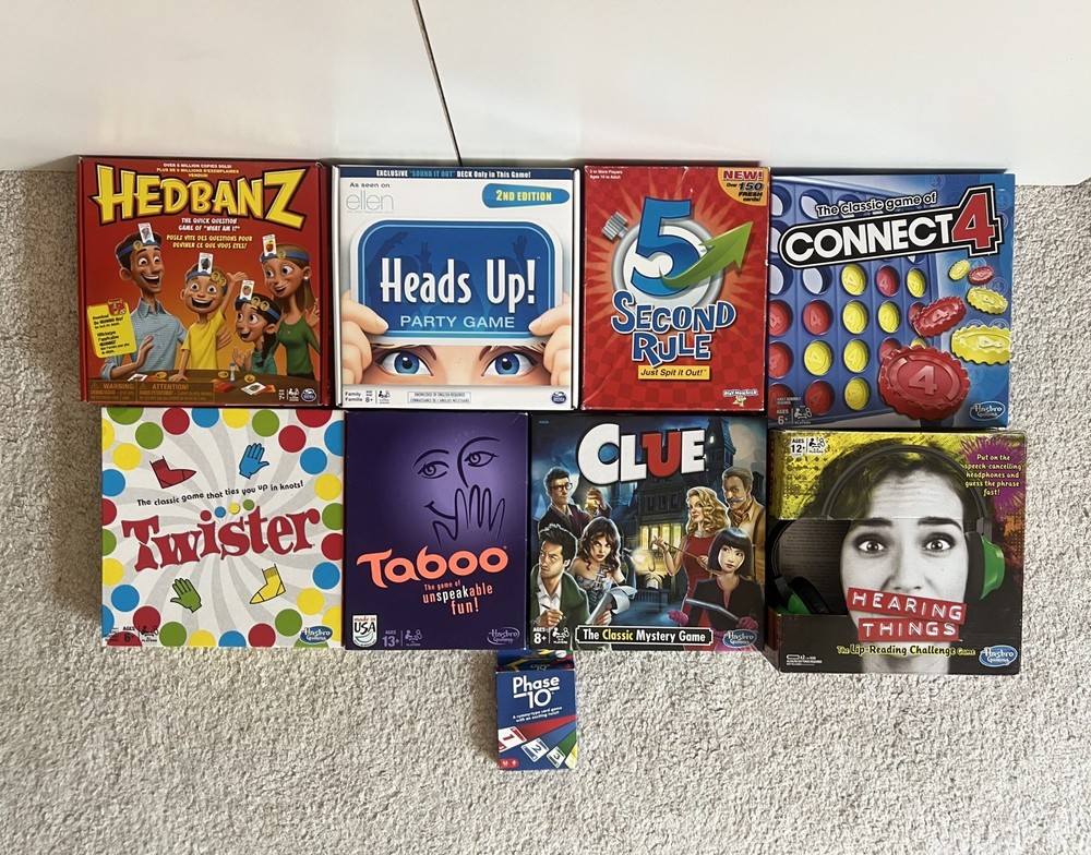 🎲 Family Board Games Bundle 9 Board Game Lot