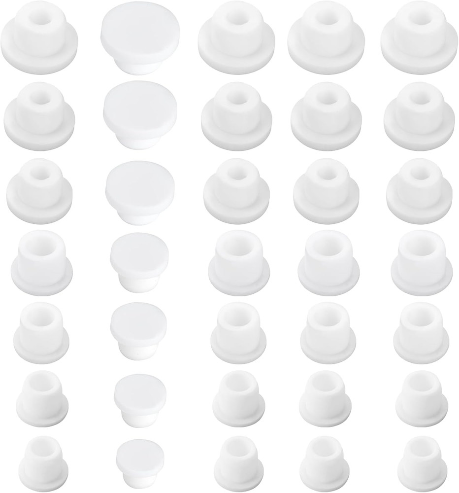 35 Pcs Silicone Salt and Pepper Shaker Stoppers, Reusable Salt Shaker Plugs Stop