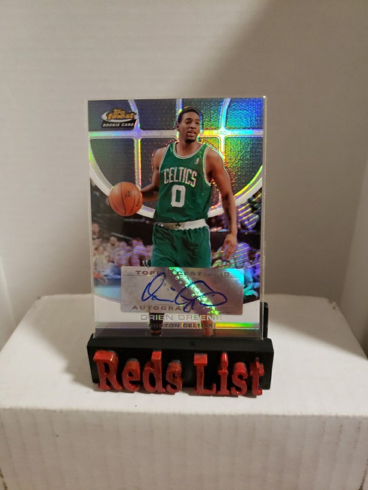 2005-06 Topps Finest Refractor Rookie Auto 154/229 Orien Greene #130 Celtics