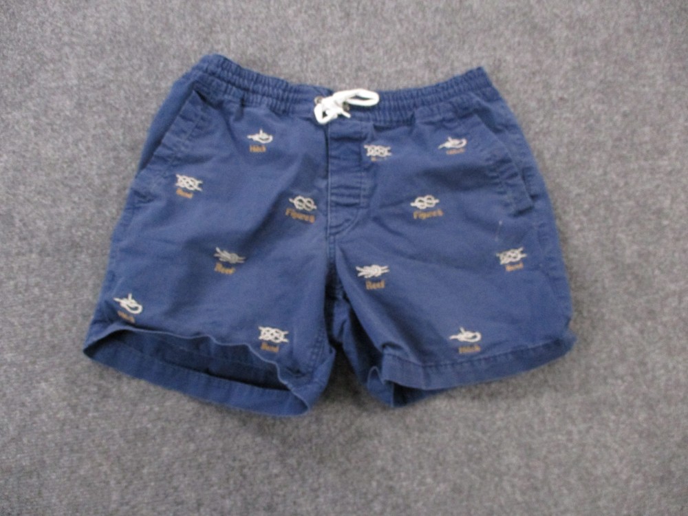 Polo Ralph Lauren Shorts Men M Blue Classic Fit Nautical Knots Sailor Drawstring