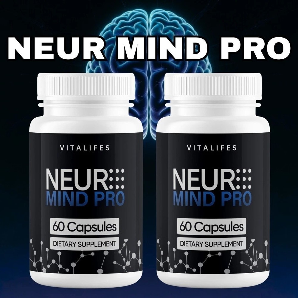 (2 Pack) Neuro Mind Pro Nootropic Natural Brain Formula Supplement 120 Capsules