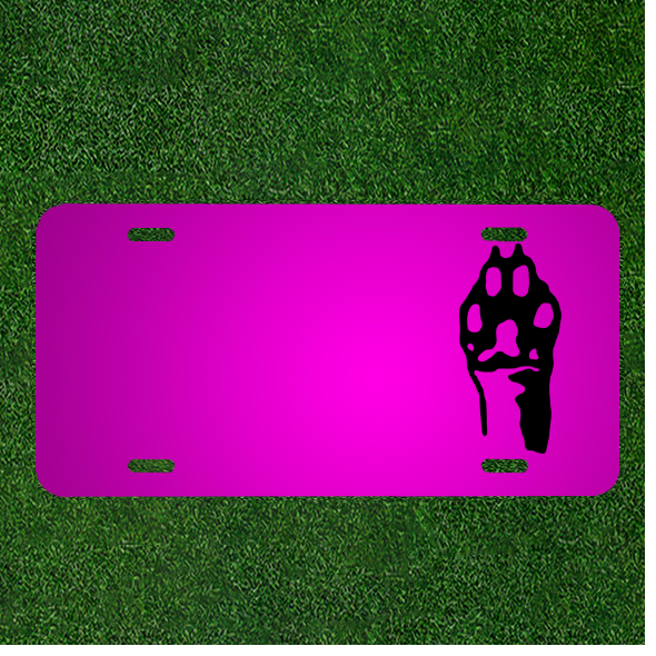 Custom Personalized Car License Plate With Add Names To Foot Paw Animal Claws