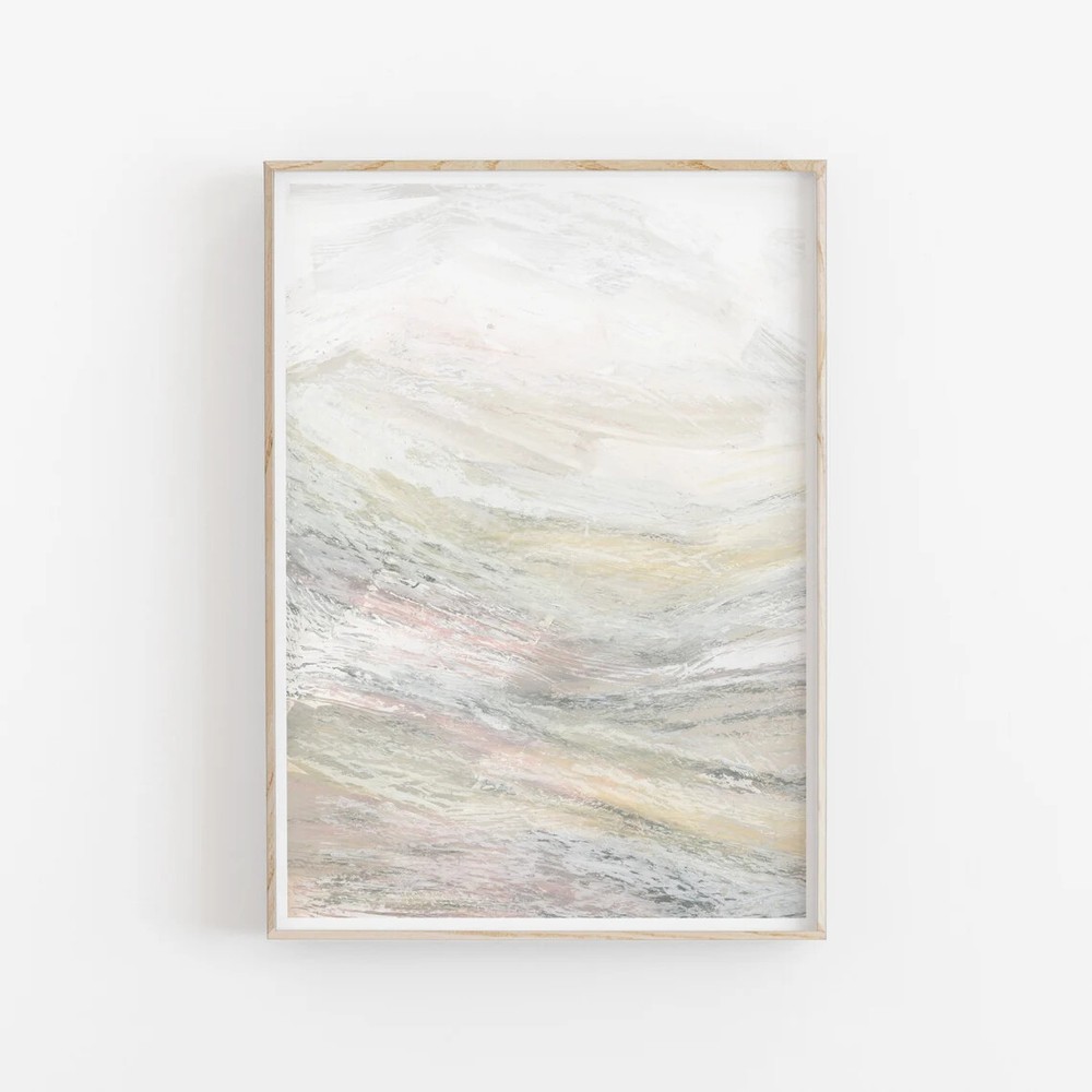 Pastel Abstract Painting Wall Art Poster Premium Quality Choose your Size