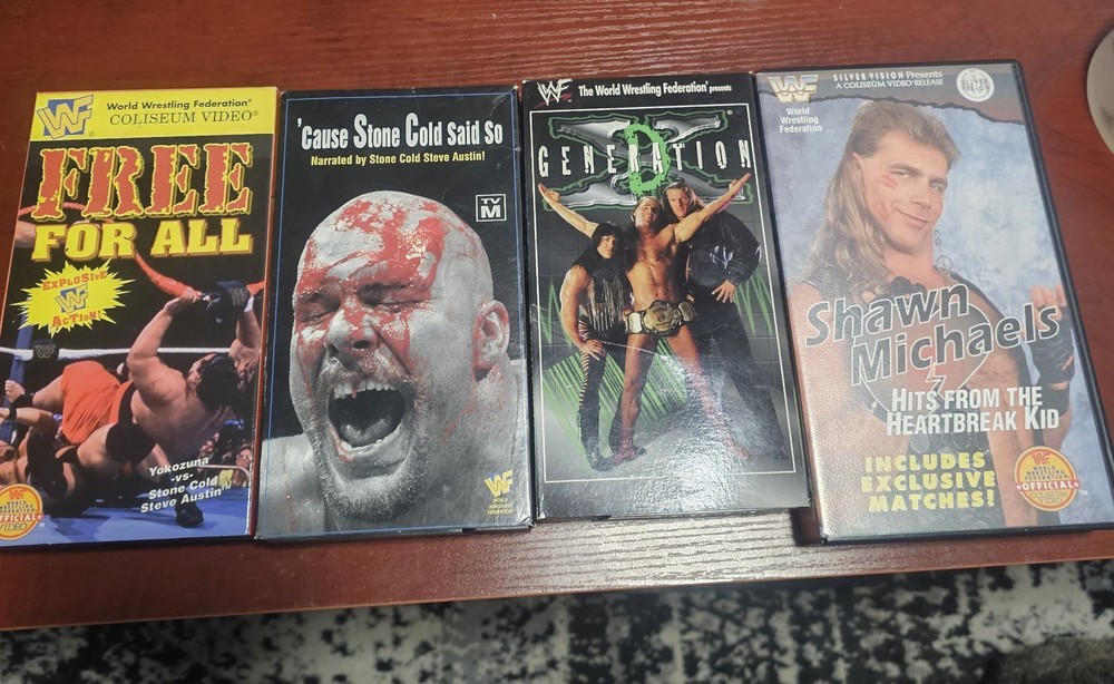 Lot Of 4 Wwf Vhs