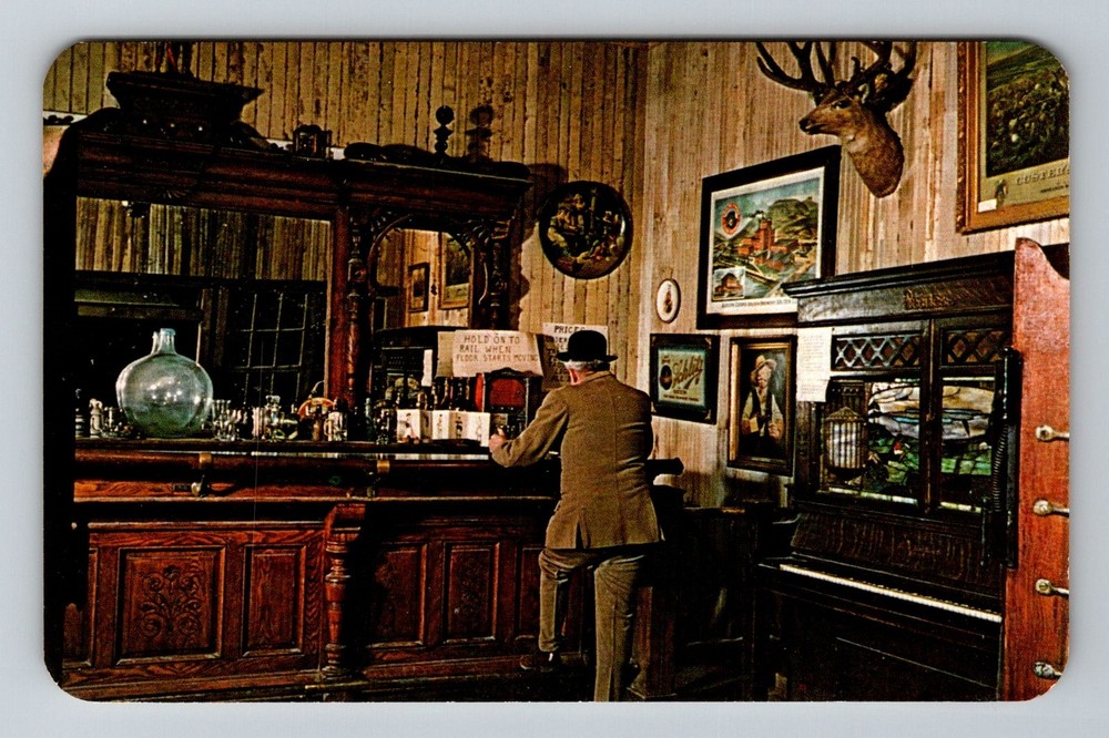 Colorado Springs, CO-Colorado, Pikes Peak Ghost Town Saloon Vintage Postcard