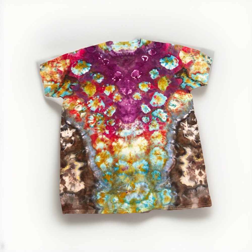 Hand Dyed Tie Dye T-shirt Unixex For Men And Woman 100% Cotton