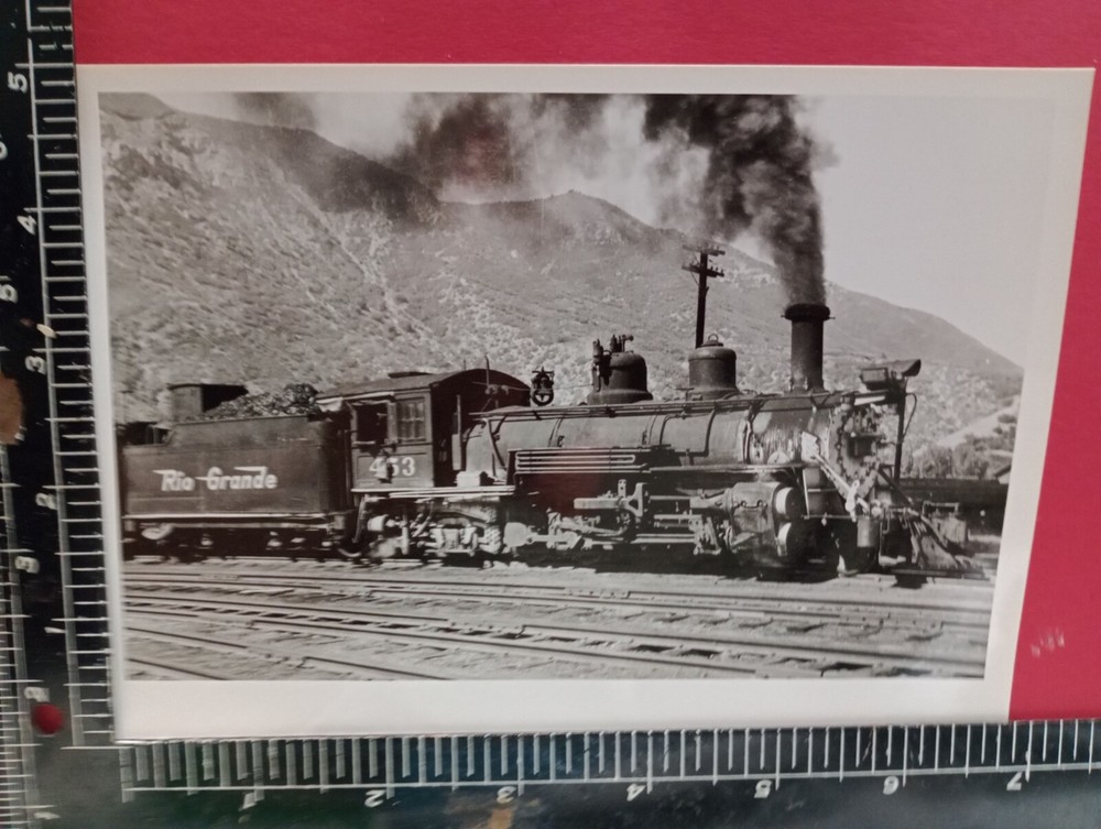 Denver & Rio Grande Western Railroad Locomotive #453 Photo W Freight Train Co