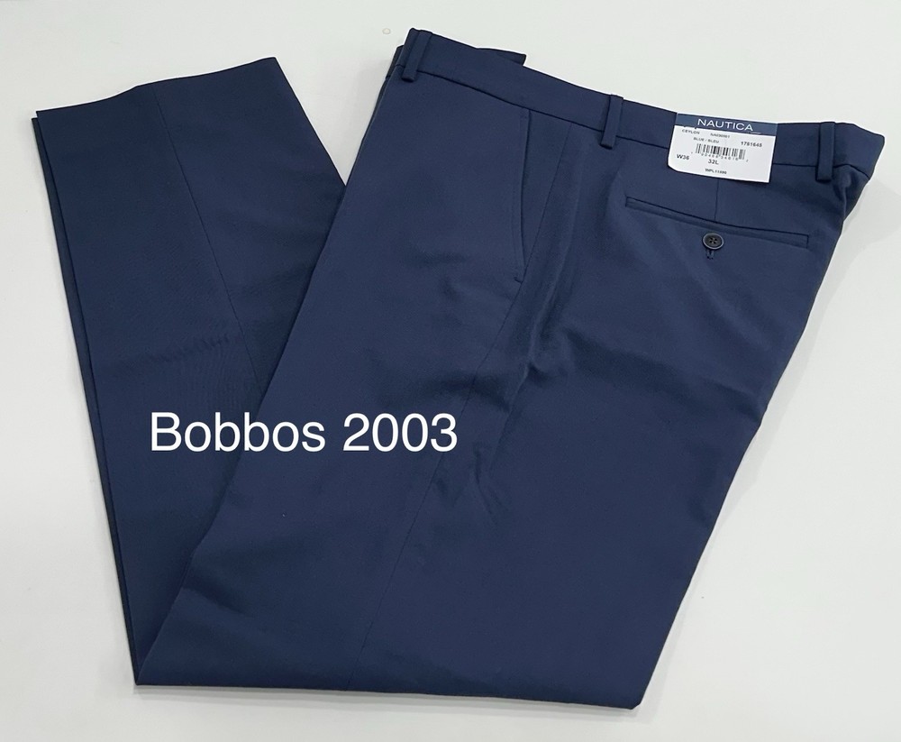 Nautica Men's Modern Fit Active Stretch Suit Pants, Blue, Size 36X32