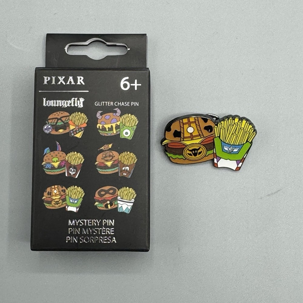 Loungefly Disney Pixar Fast Food Blind Enamel Pin TOY STORY WOODY & BUZZ