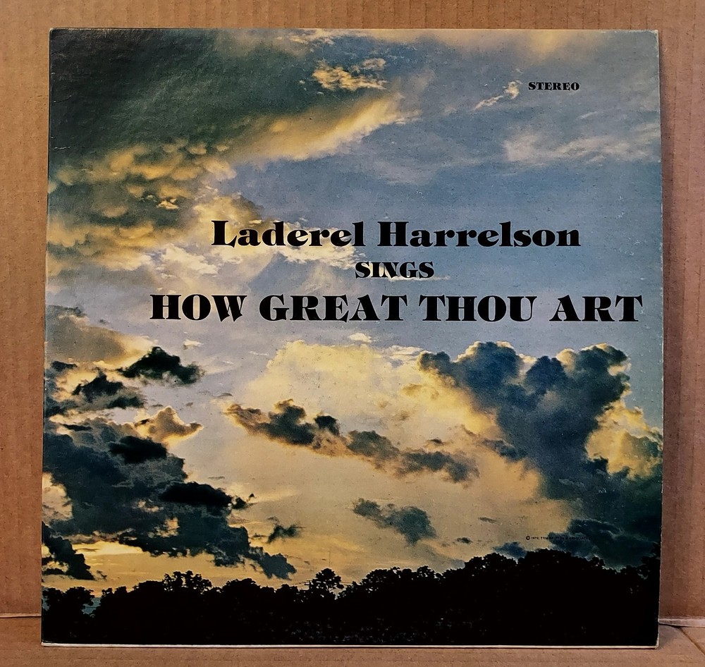 Laderel Harrelson Sings How Great Thou Art Gospel Music LP RECORD ALBUM