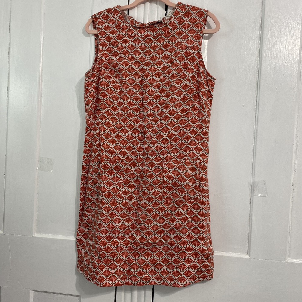Boden Women’s Dress Size S Natalia Linen Dress Orange Sunset Womens Day Dress