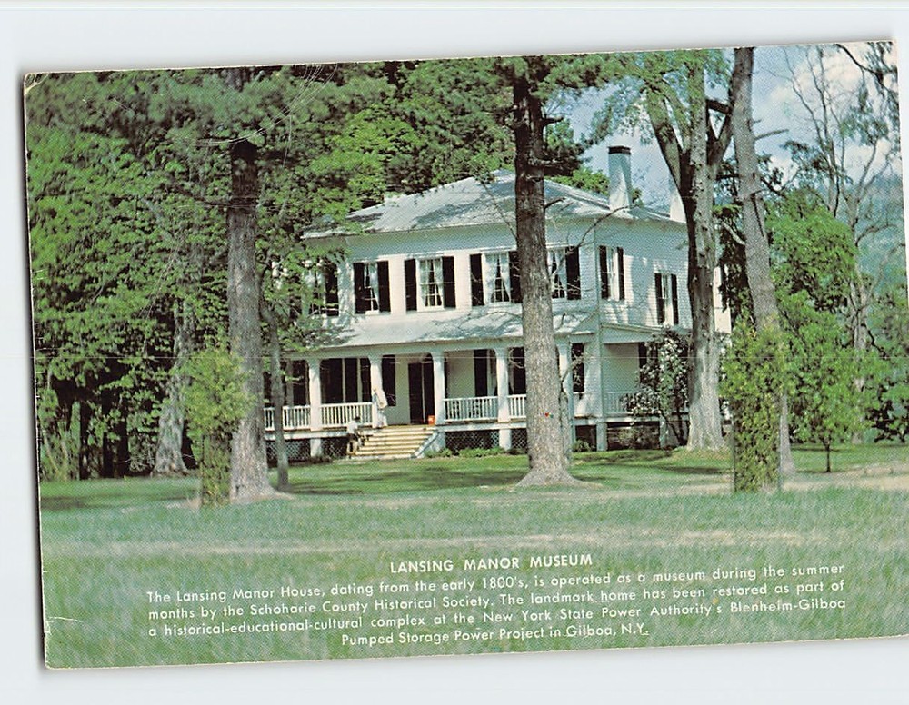 Postcard Lansing Manor Museum New York USA
