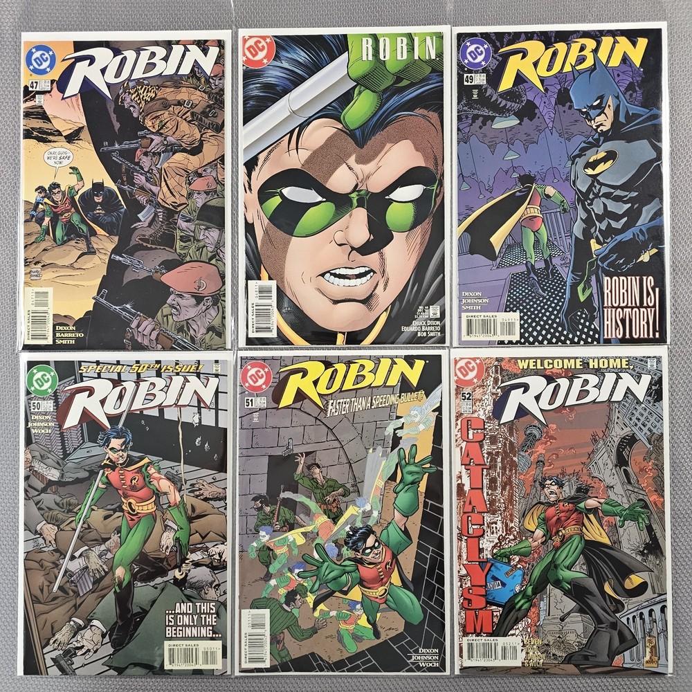 ROBIN #47-#52 DC Comics 1997-98 Lot Of 6 Issues With New Bags And Boards READ⬇