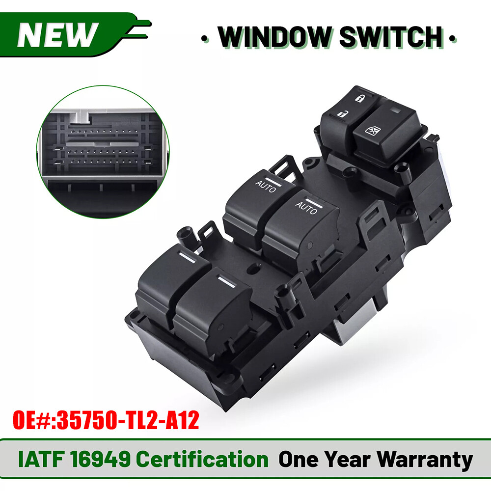 Front Left Master Power Window Door Switch For Acura TSX 2009-2014 35750-TL2-A12