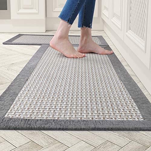 Kitchen Rugs and Mats Non Skid Washable, Absorbent Rug for Kitchen, Large